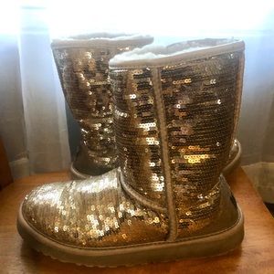Gold Sequin UGG Boots
